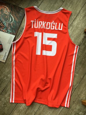 Hedo Turkoglu 15 Turkey Team Basketball Jersey